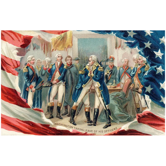 Washington Taking Leave of His Officers Vintage Patriotic Postcard