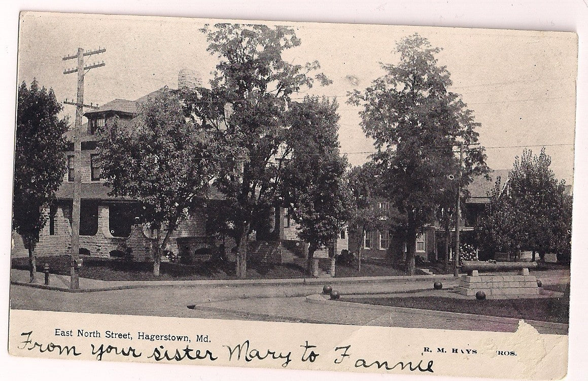 East North Street Hagerstown MD Maryland Postcard