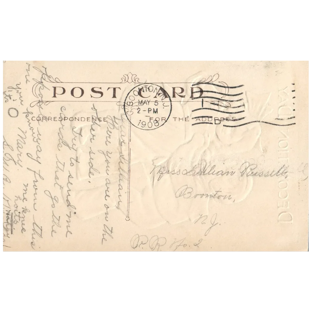 Decoration Day Memorial Day Children "The Blue and The Gray" Patriotic Postcard