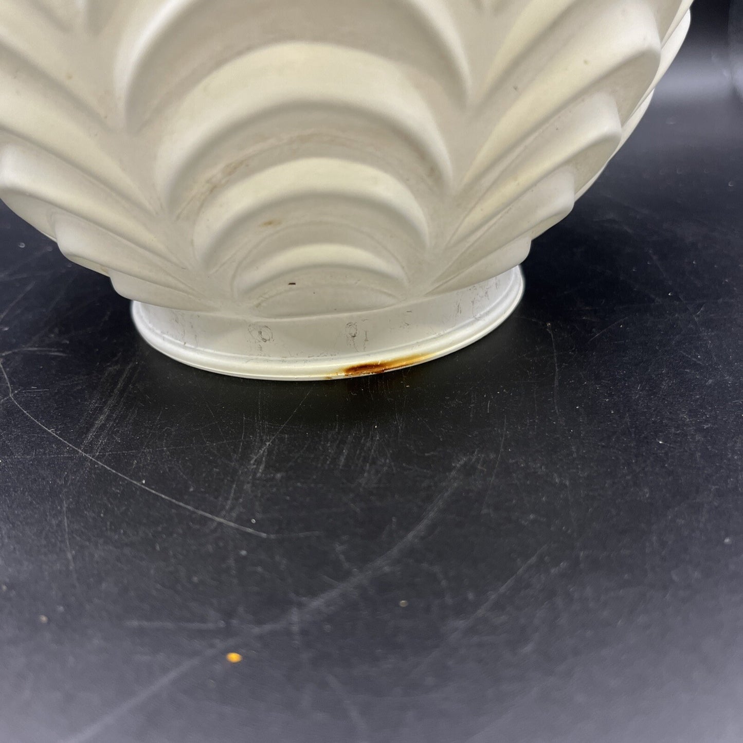 ***** ANTIQUE ART DECO ORNATE GLASS HANGING LAMP SHADE *****