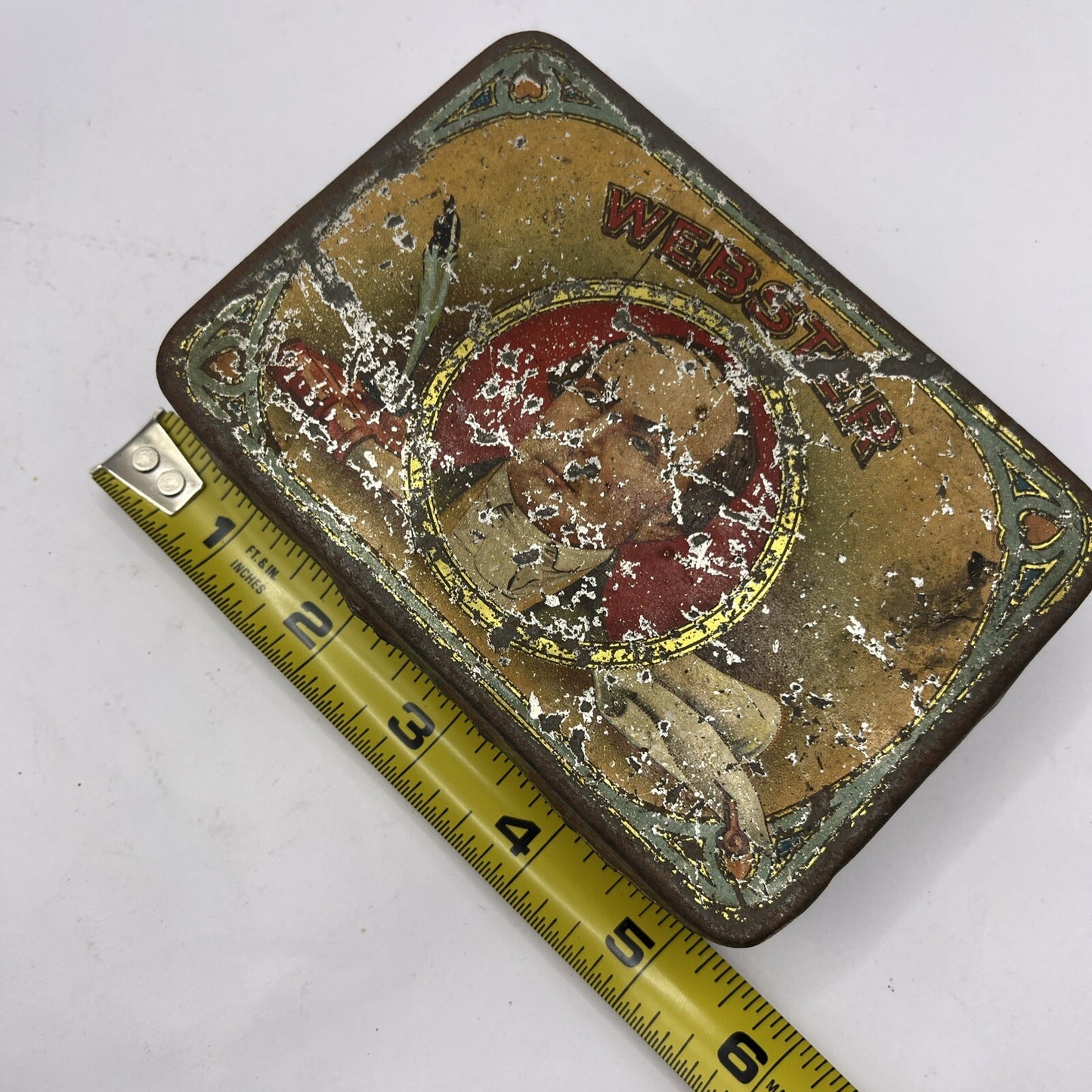 Vintage Webster Cigar Tin Box ONLY Michigan USA