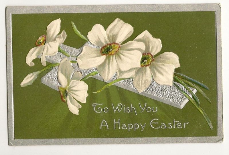 Davidson Brothers Easter Postcard Series 40 Flowers