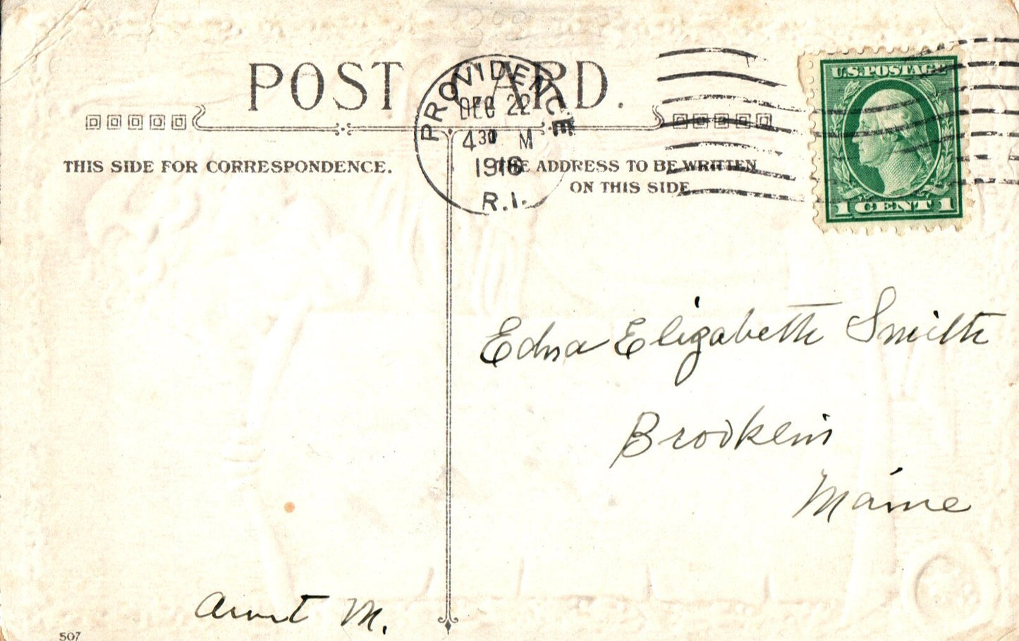 Proclamation A Right Merry Christmas To All of You Vintage Santa Postcard