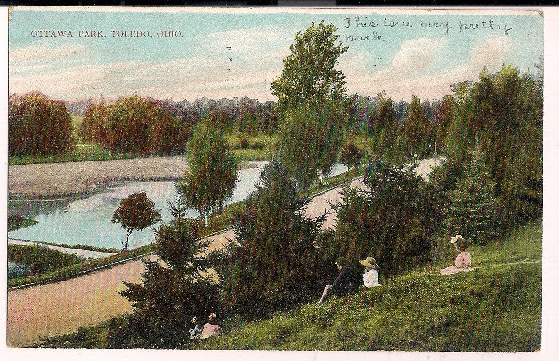 Ottawa Park Toledo OH Ohio Postcard
