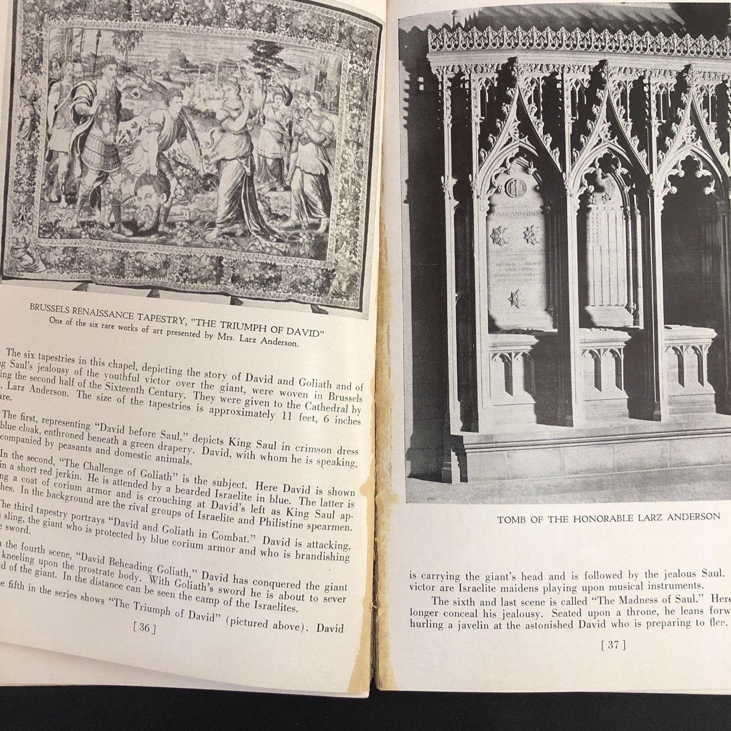 1947 Guide to Washington Cathedral Booklet Brochure St. Peter St. Paul