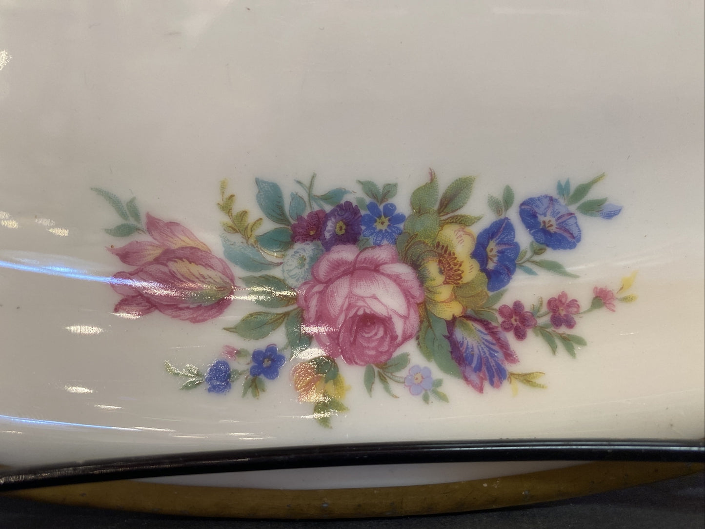 Vintage Castleton China Serving platter 16" x 11" Dish Dishes