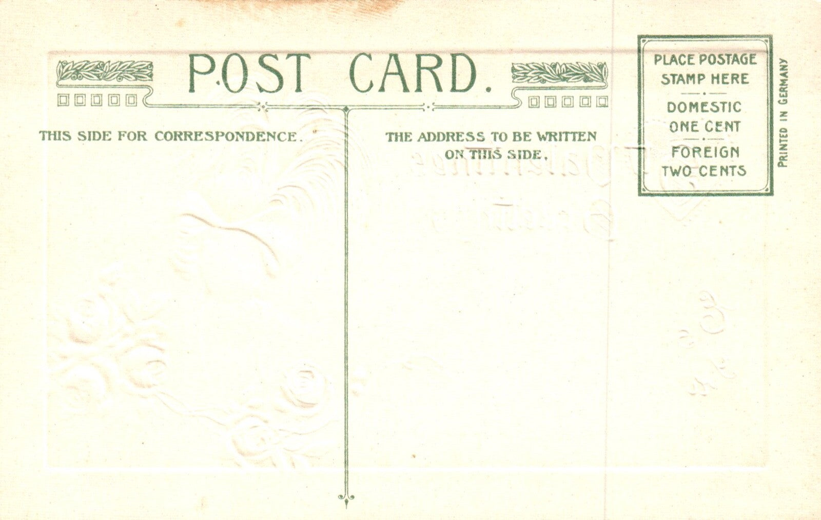 Winsch St. Valentine Greetings Woman with Big Hat Valentine Postcard