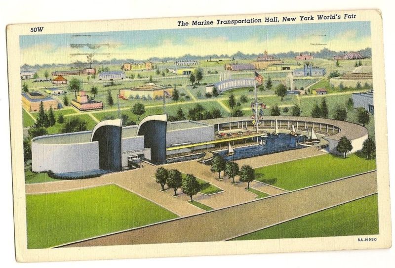 The marine Transportation Hall New York Worlds Fair NY