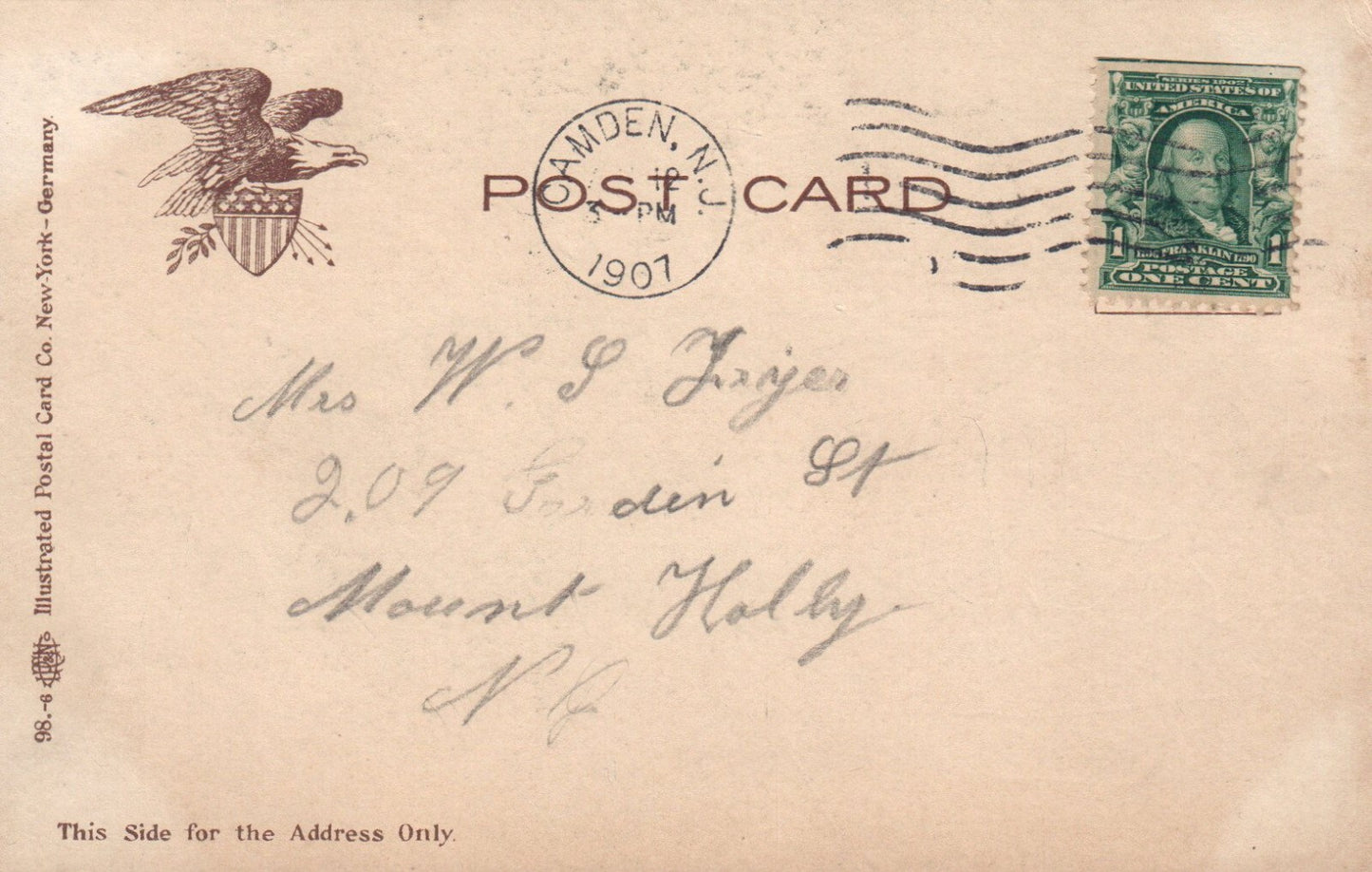"Old Barricks" Occupied by the British 1776 in Trenton New Jersey NJ Postcard