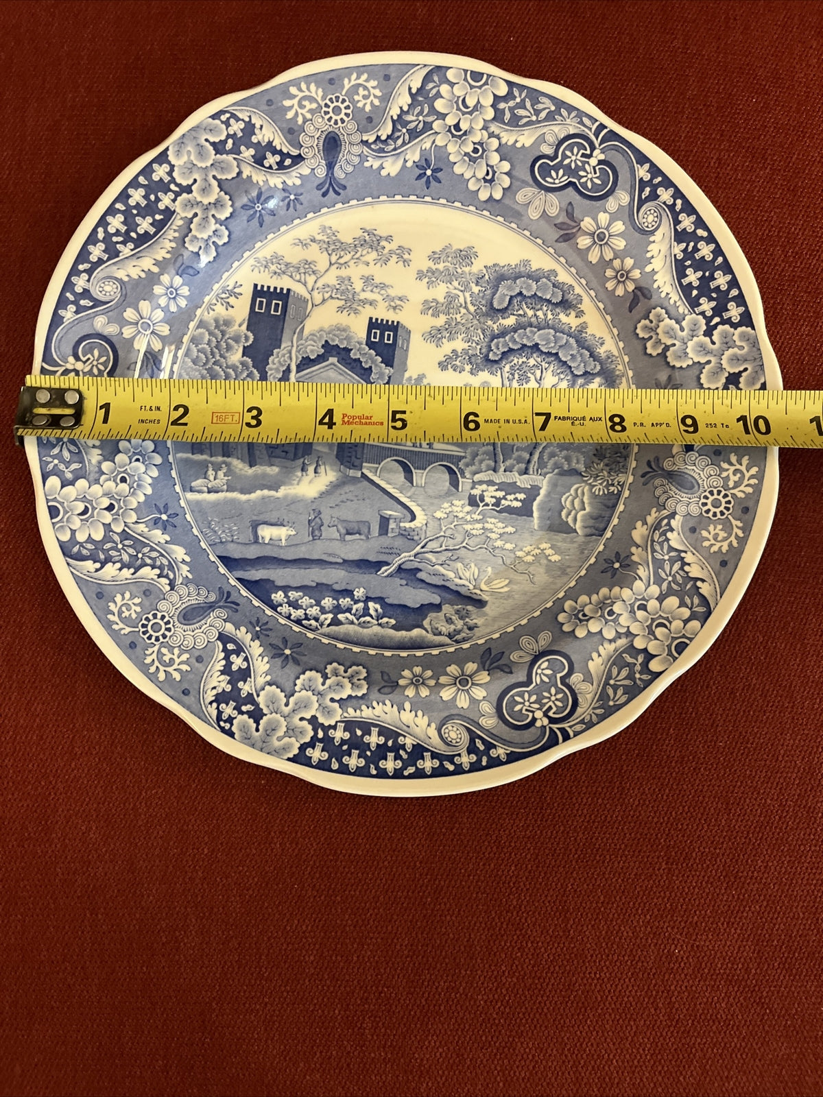 Vintage Spode Blue Room Collection Traditions Series Castle Plate