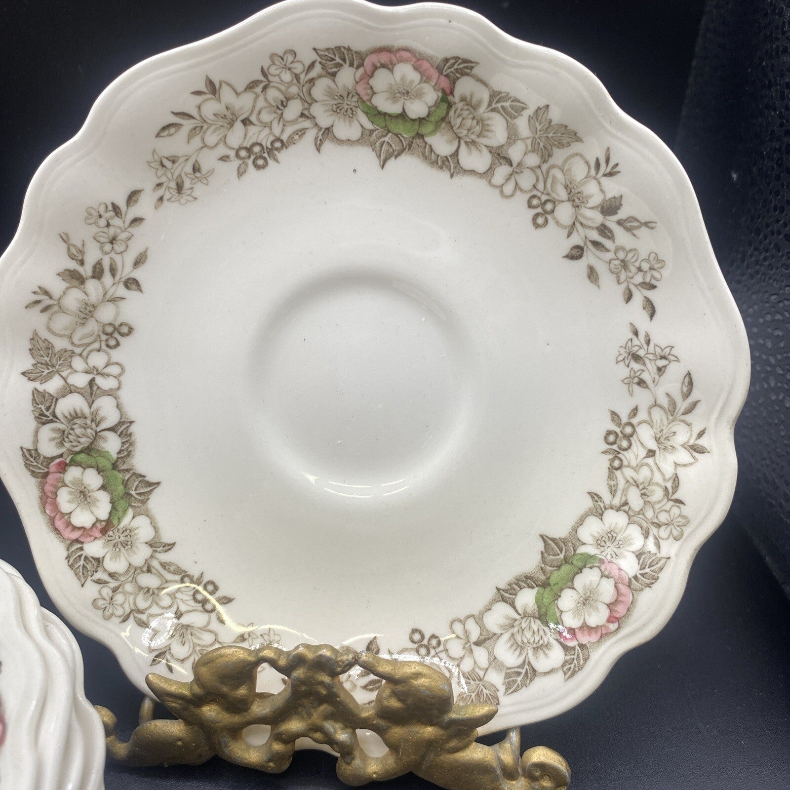 8 Saucers  English Staffordshire J & G Meakin Stratford-On-Avon 5.25"