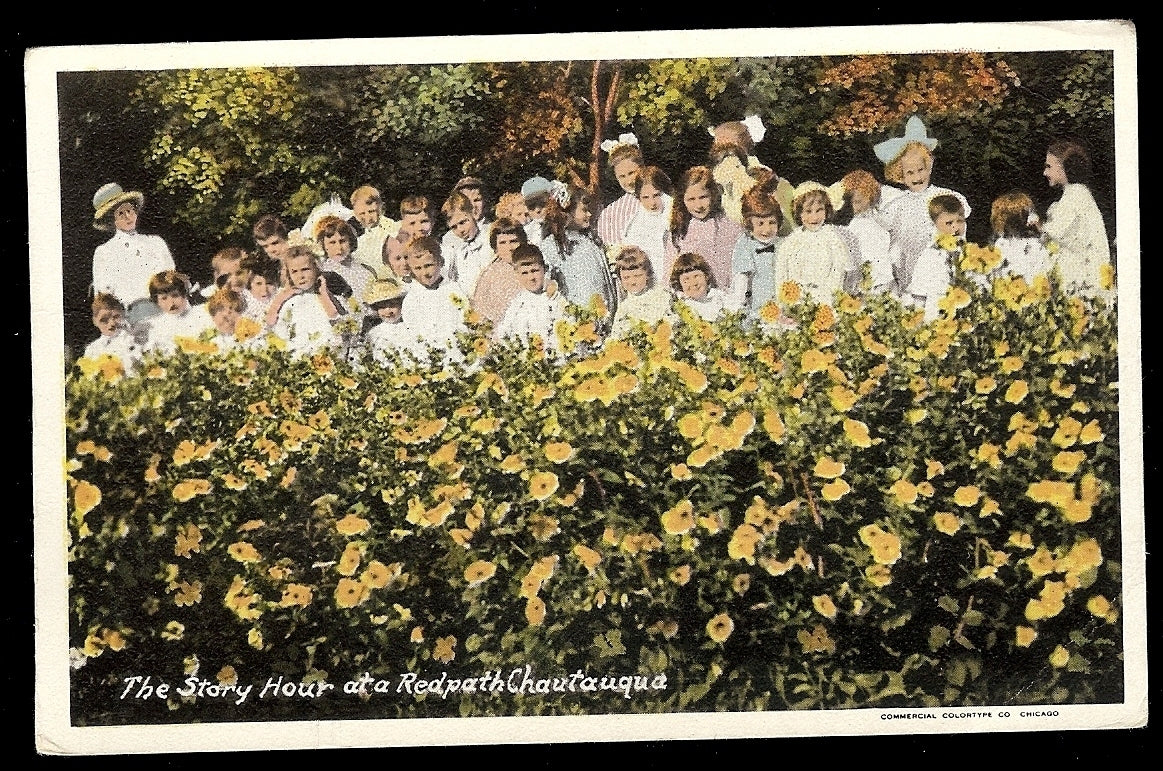 The Story Hour at a Redpath Chautauqua NY Postcard