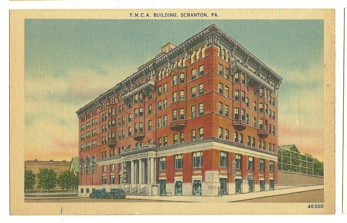 YMCA Building Scranton PA Pennsylvania 46300 Postcard