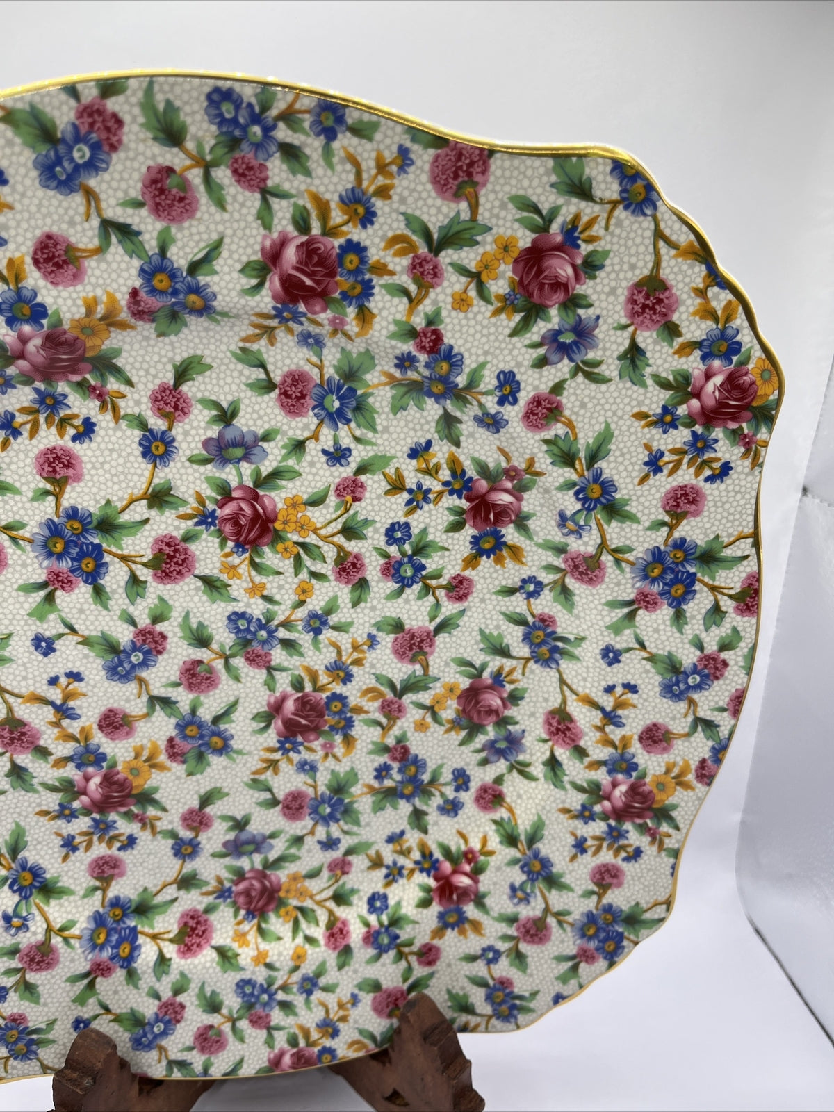 Vintage Royal Winton Old Cottage Chintz Plate, 12”, England