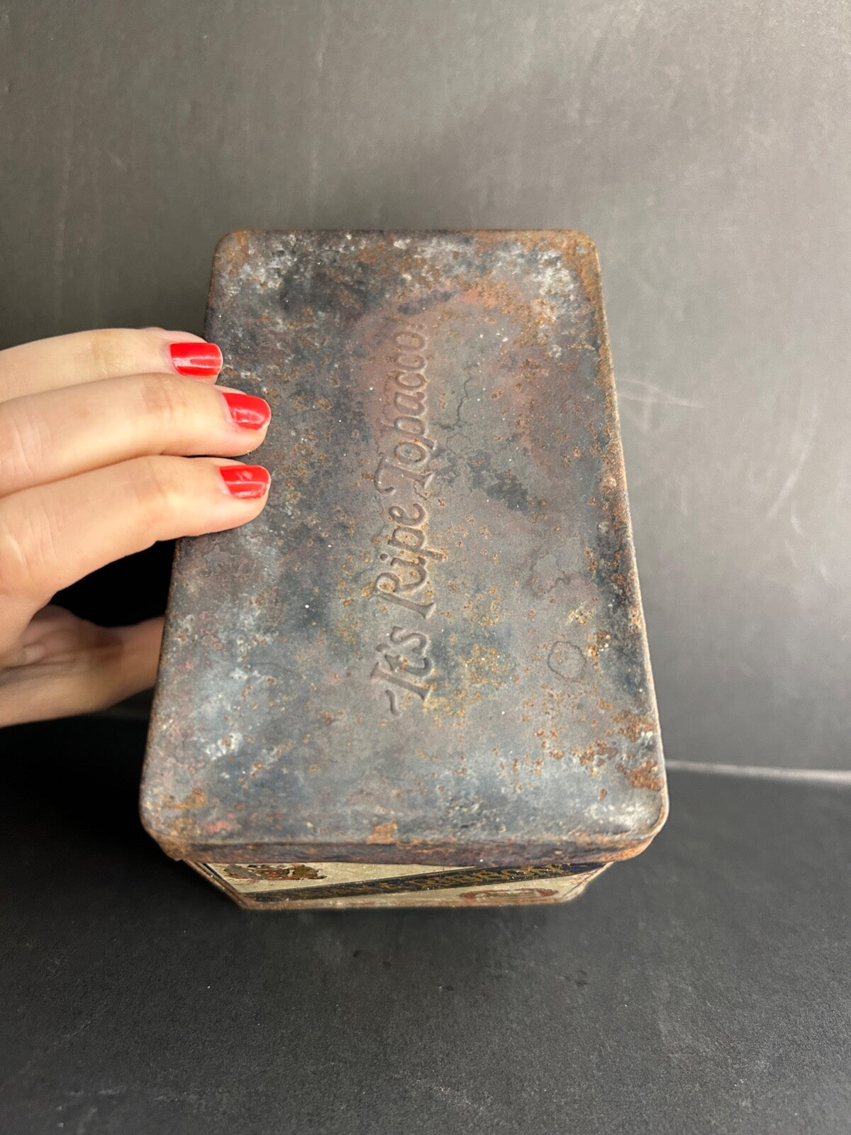 VTG Londres Havana Ribbon Tobacco Tin Ribbon Cigar Metal Box Philadelphia
