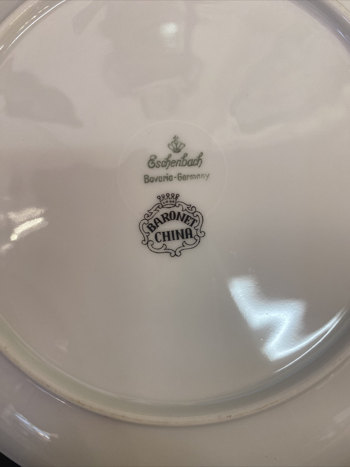 7 Baronet China Eschenbach Germany 8" Plates Various Fruits FRUIT  Gold Trim