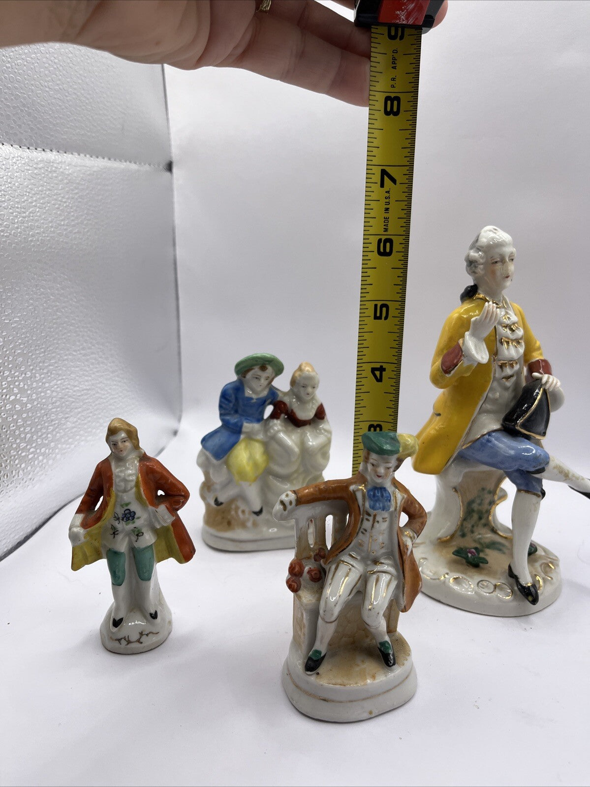 Porcelain Figurines Occupied Japan Lot Colonial Victorian VTG 4 Pc