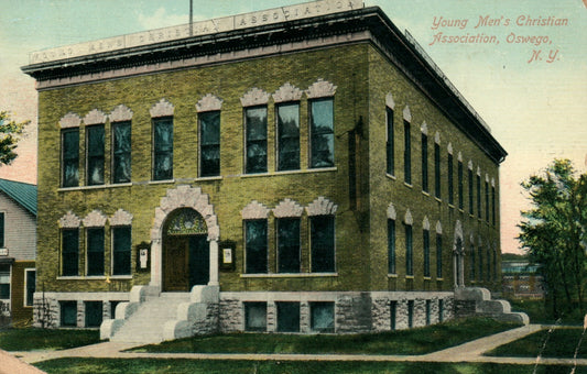 Young Mens Christian Association Oswego New York NY Postcard