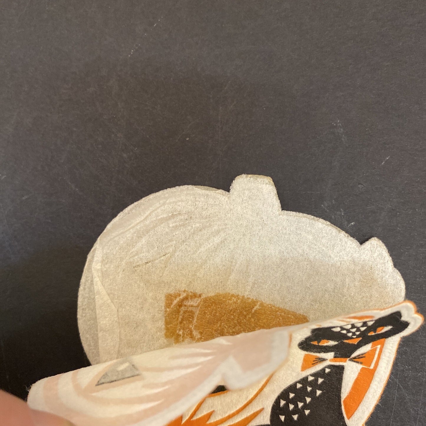 Vintage HALLOWEEN White PAPER NAPKIN Lot of 4 JackOLanter, Cats, Bats, Owls