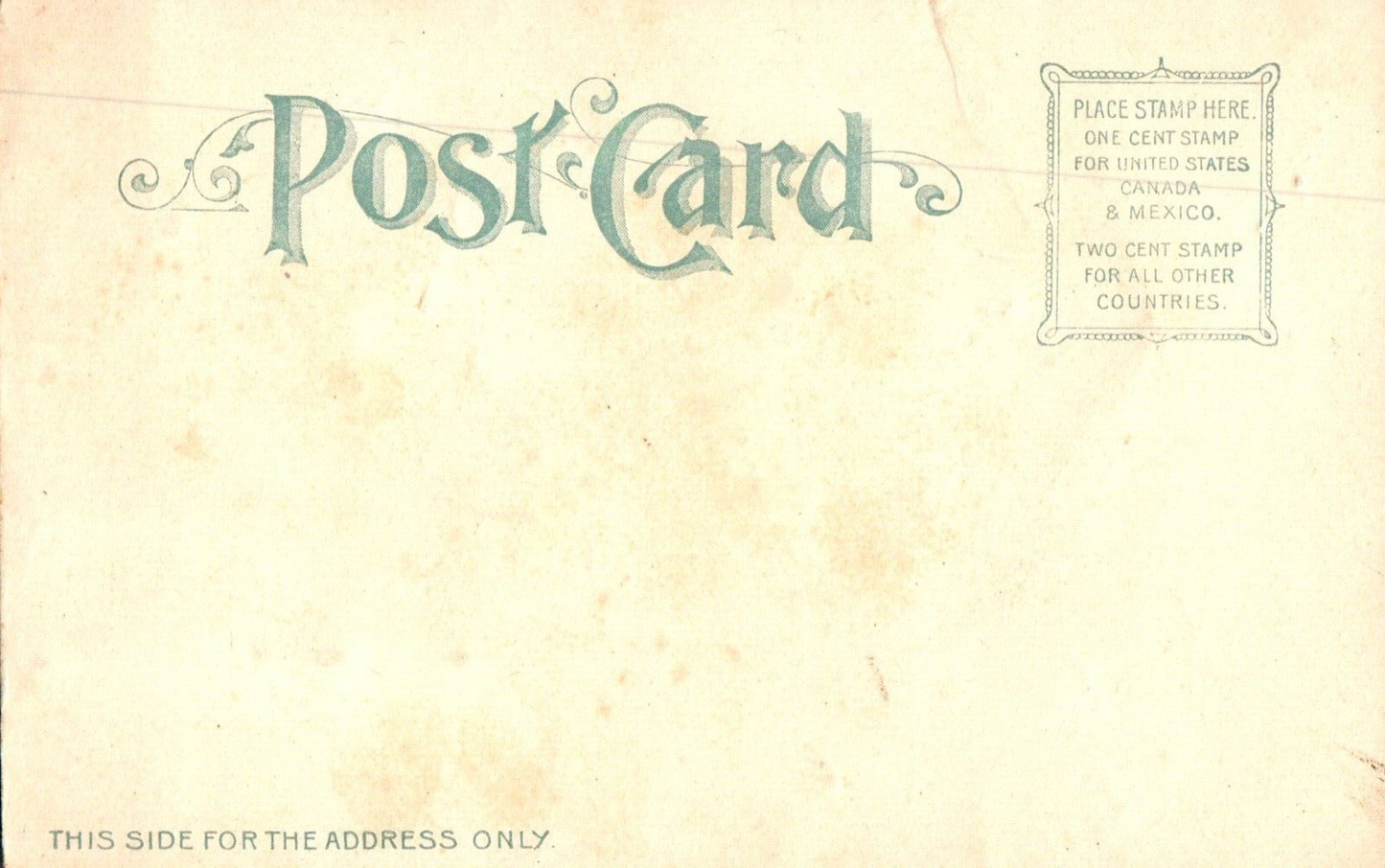 Green Robe Santa Delivering Toys to Children Vintage Santa Postcard