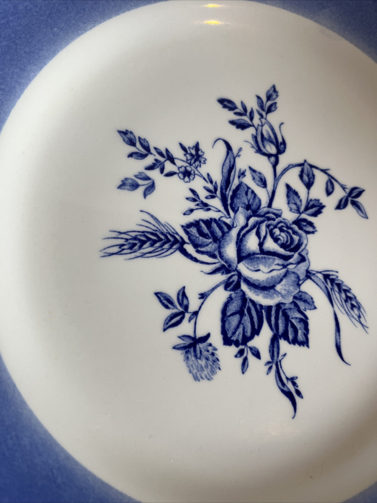 Wood & Sons Fine Tableware England Blue Rose Plate