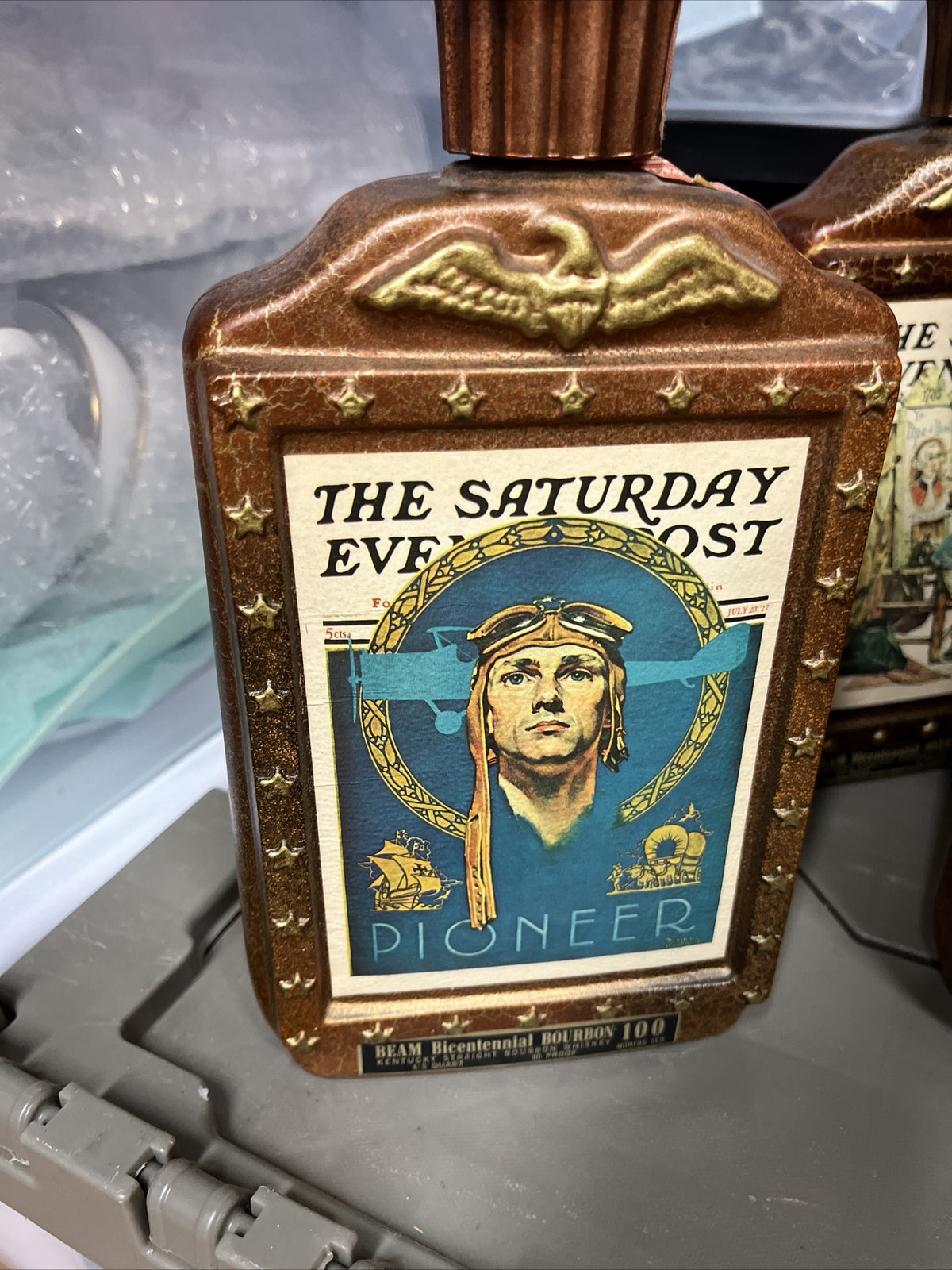 VTG Jim Beam Decanter 1976 Bicentennial Limited Edition Series Rockwell Lot Of 6