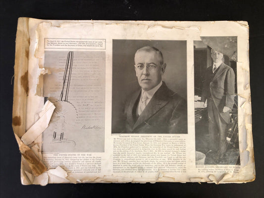 World War I Pictorial Book Oversized - Missing covers and pages 1-4