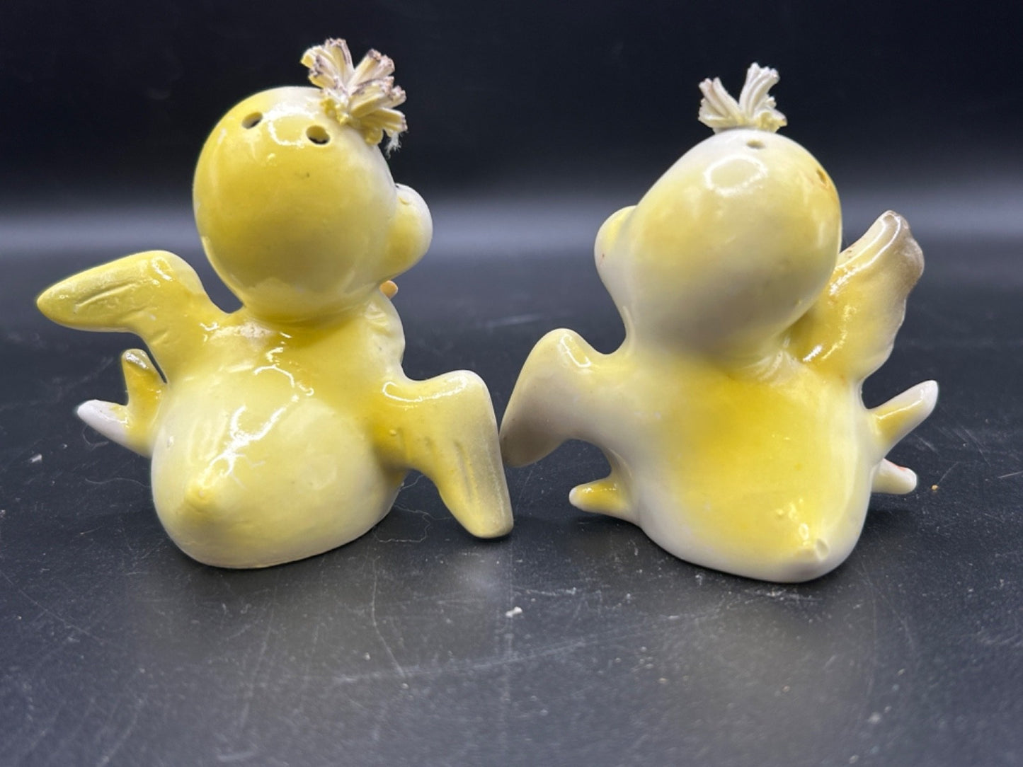 VTG Baby Birds Chicks Anthropomorphic Salt & Pepper Shakers JAPAN