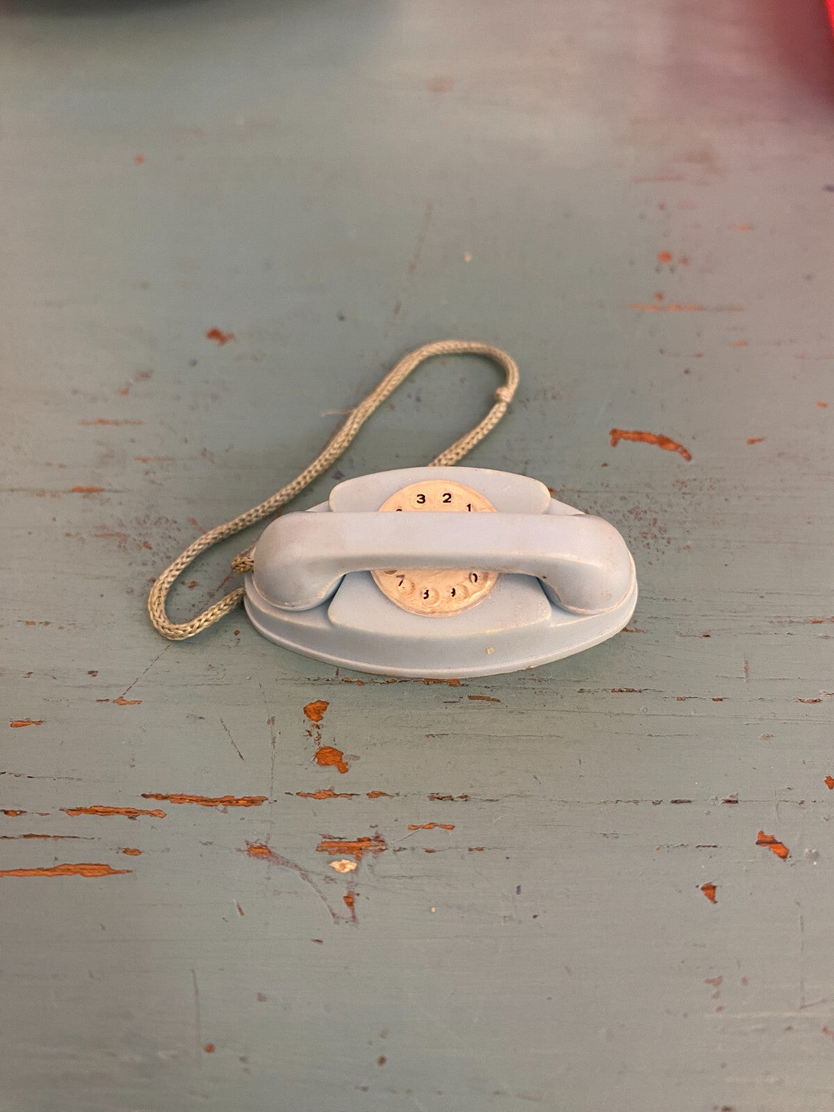 VINTAGE BARBIE SKIPPER DOLL PRINCESS BLUE PHONE ACCESSORY #1909 DREAMTIME 1960