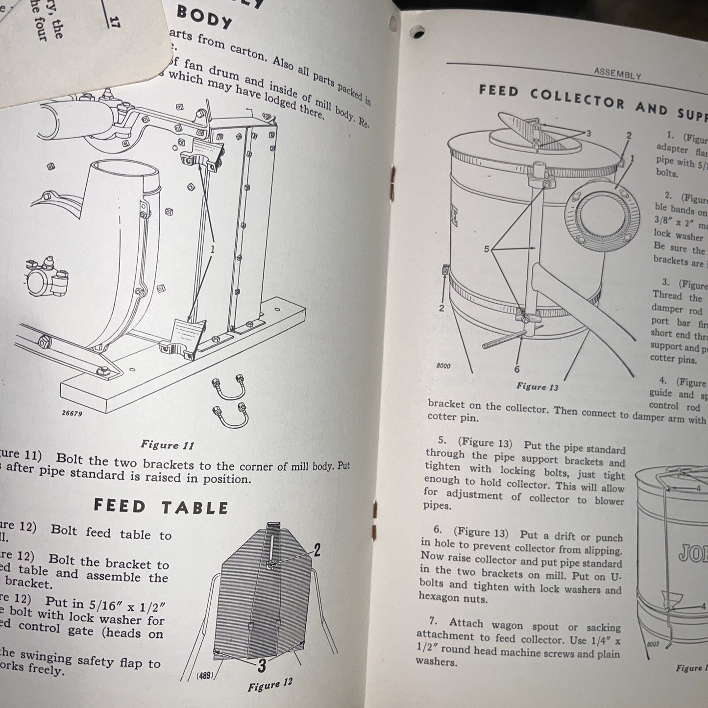 Vtg John Deere No. 14 Hammer Mill, OM-C3-752 Operator's Manual