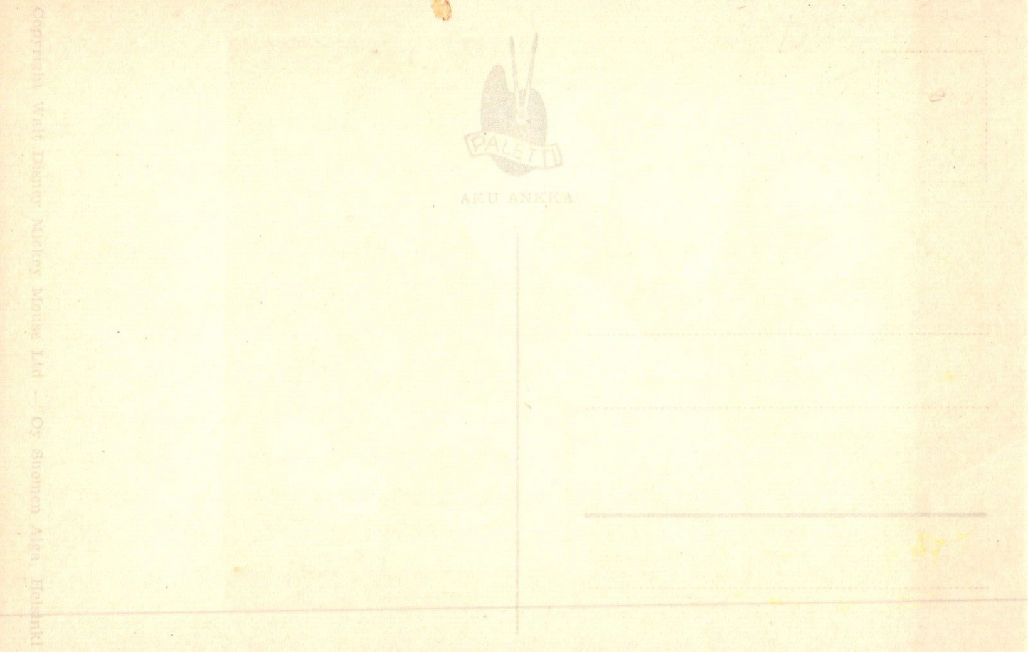 Finnish Donald Duck Always in Use! Vintage Foreign Disney Cartoon Postcard