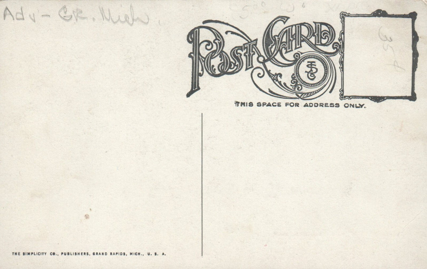 The Preferred Life Insurance Co., Grand Rapids MI Michigan Mich. Postcard