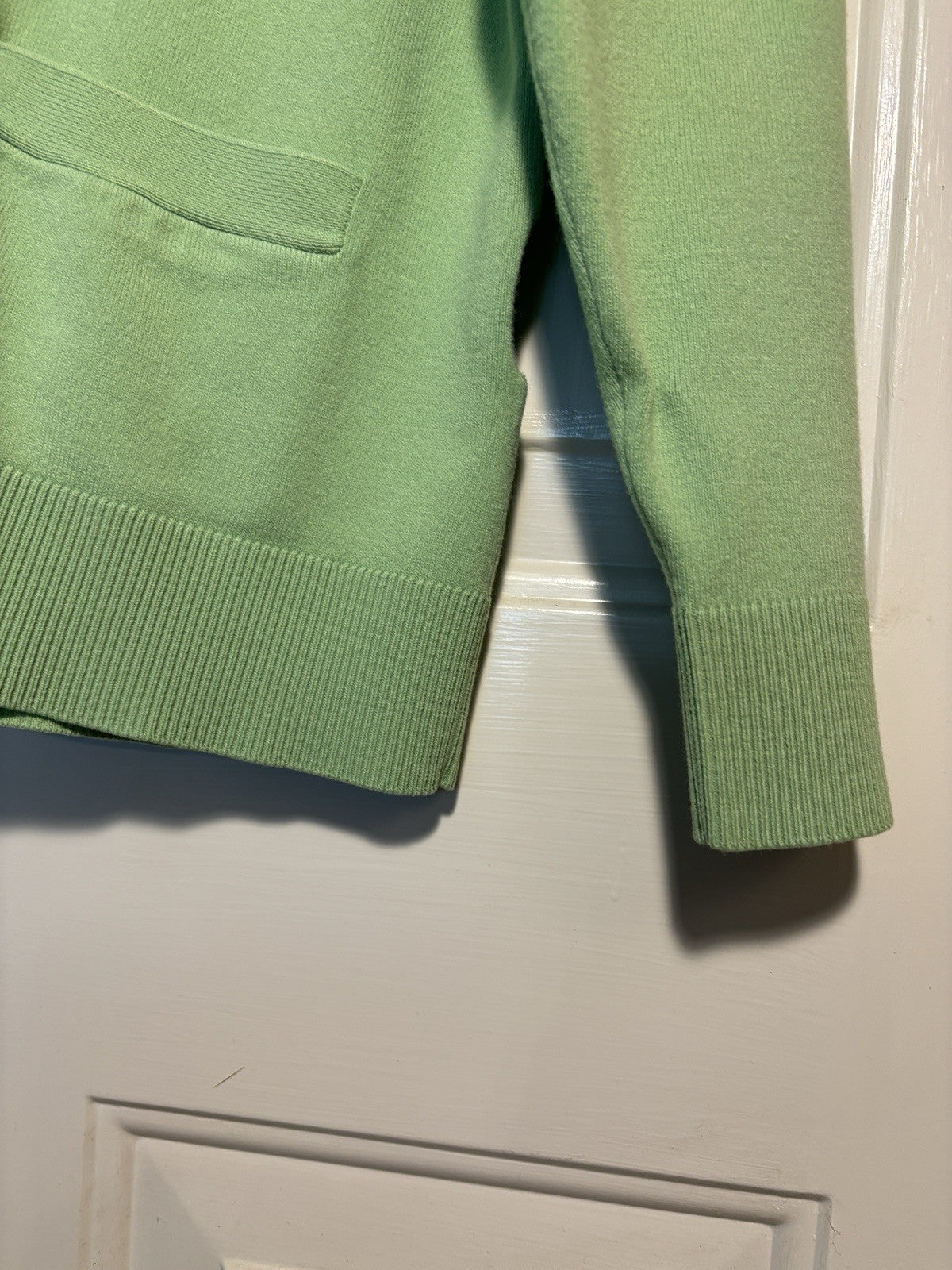 GSK Womens Mint Green 6 Button Up Sweater Cardigan Lands End Size Large