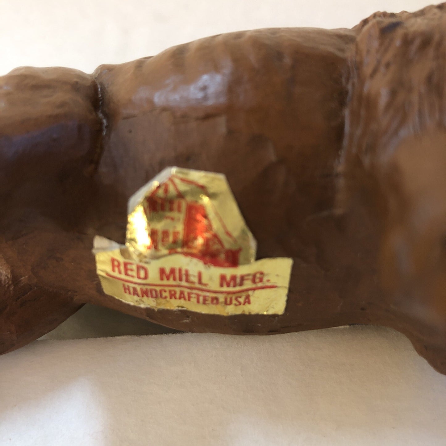 American Bison Buffalo Red Mill Mfg Western Americana Resin 6" x 3-1/2" x 3"