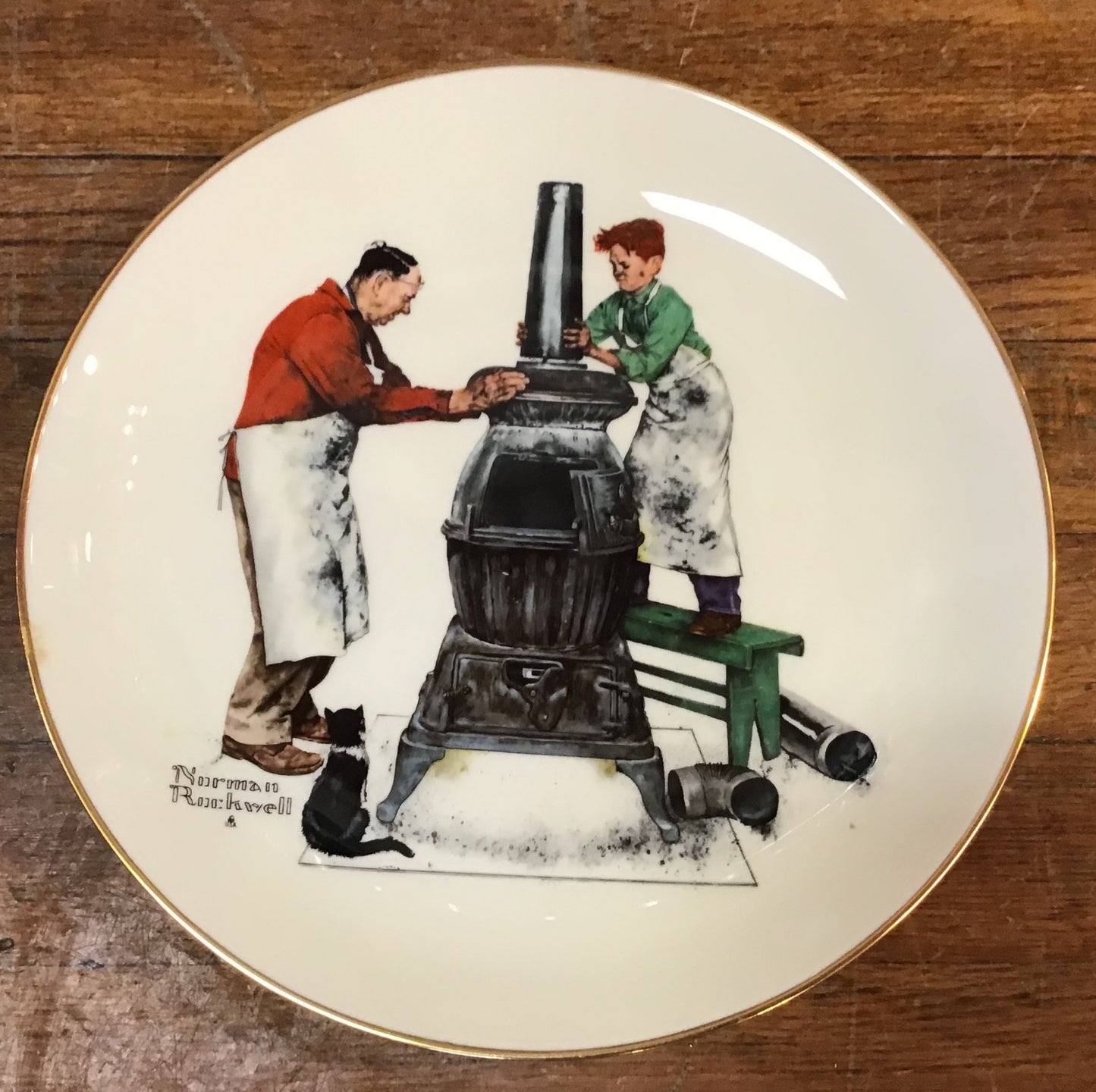 1979 Gorham Norman Rockwell Four Seasons Collector Plates Limited Edition Boxed