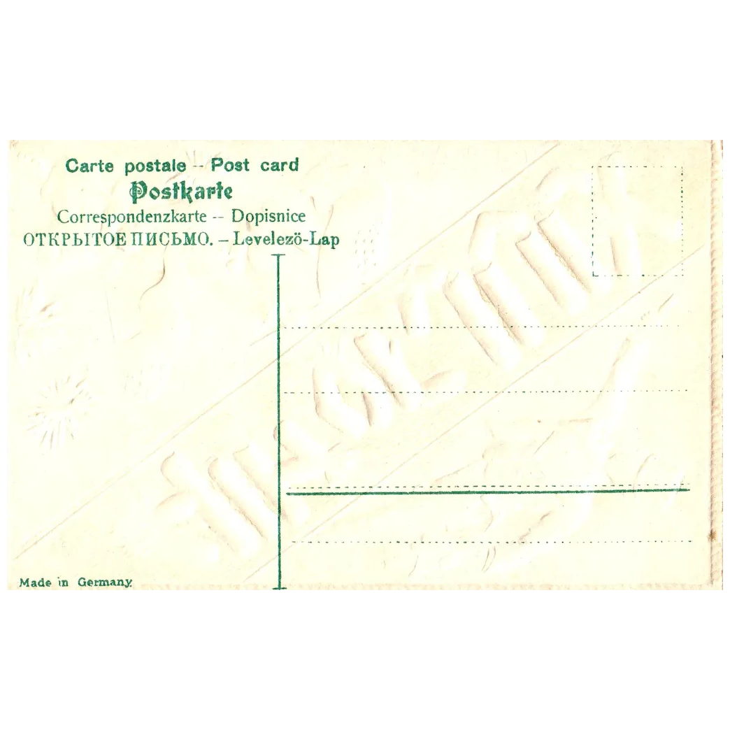 July 4th Uncle Sam w/ Little Soldier Boy Holding American Flag Postcard