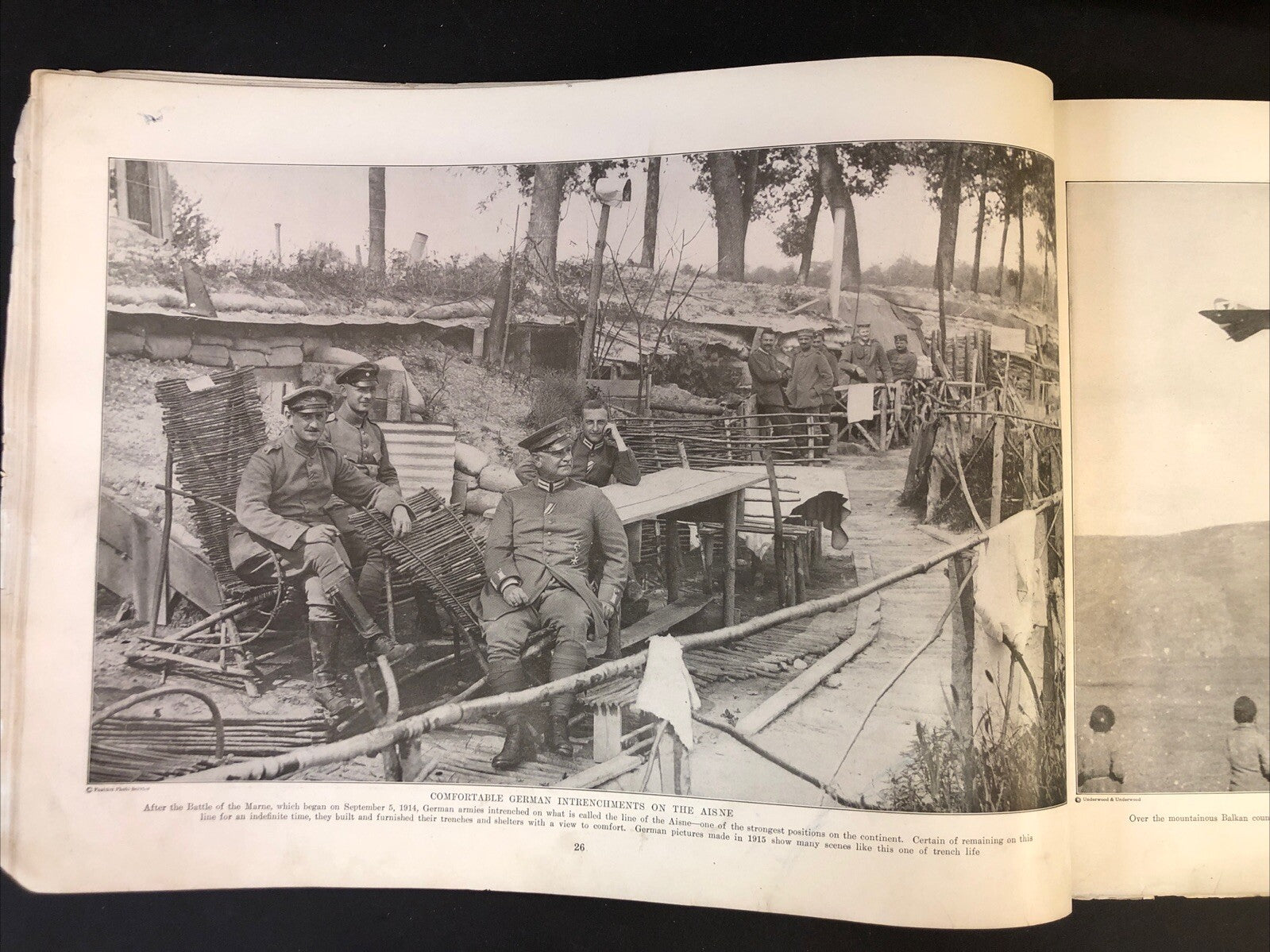 World War I Pictorial Book Oversized - Missing covers and pages 1-4