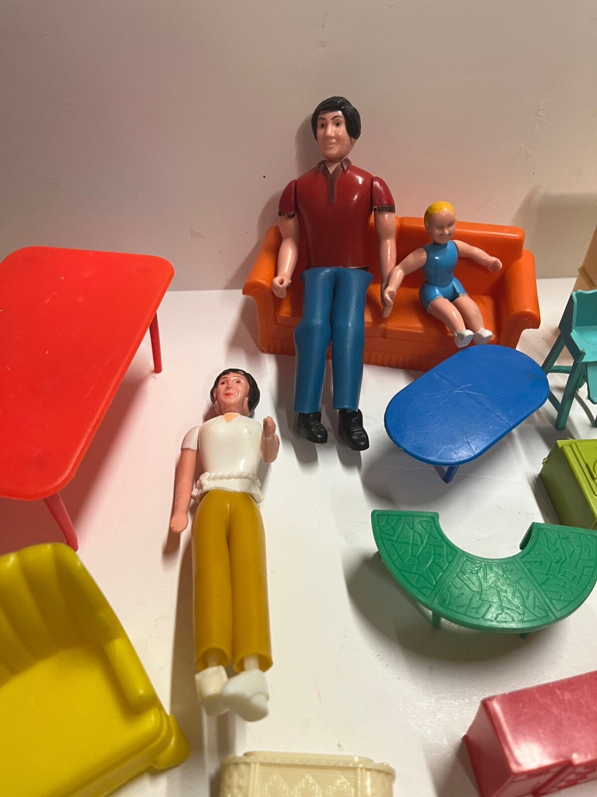 Vintage Lot of 20 Dolls and Play Acessories