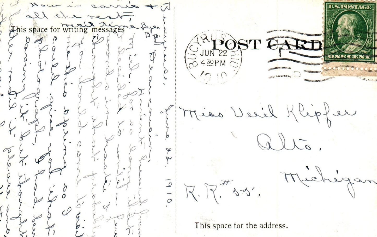 The Town Bros Co. Drygoods Carpets & Cloaks Vintage Bucyrus OH Ohio Postcard