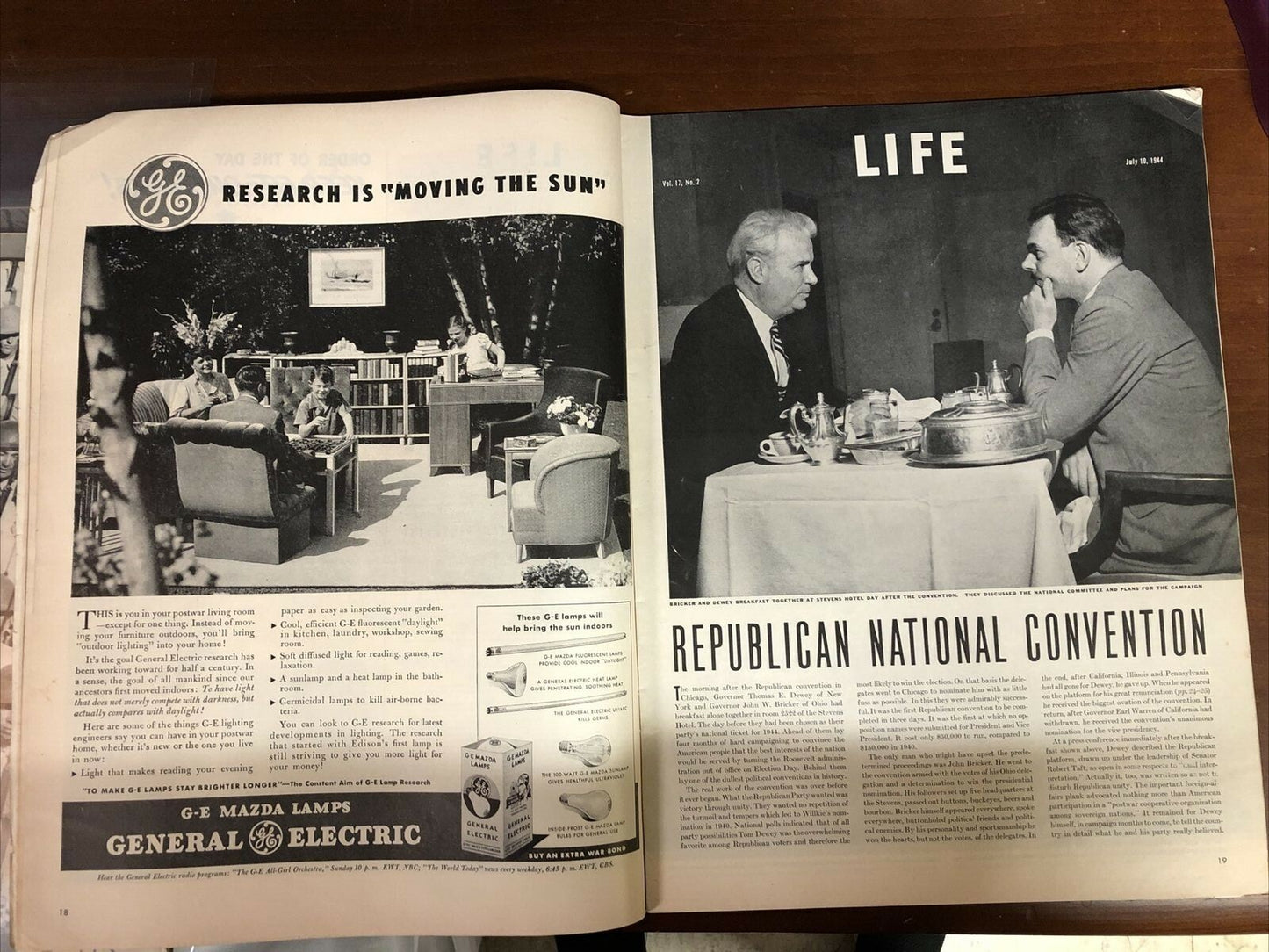 Vintage LIFE Magazine July 10, 1944 WWII Nimitz of Pacific GREAT ADS