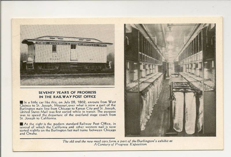 Burlington's Century Progress Exposition Expo Railroad Train RR