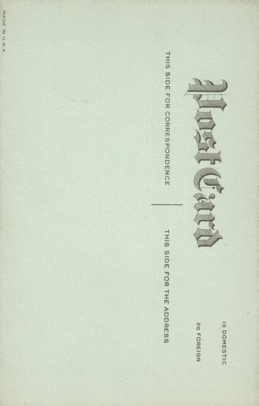 Blue Background Gold Border Stained Glass Church Scene Easter Postcard