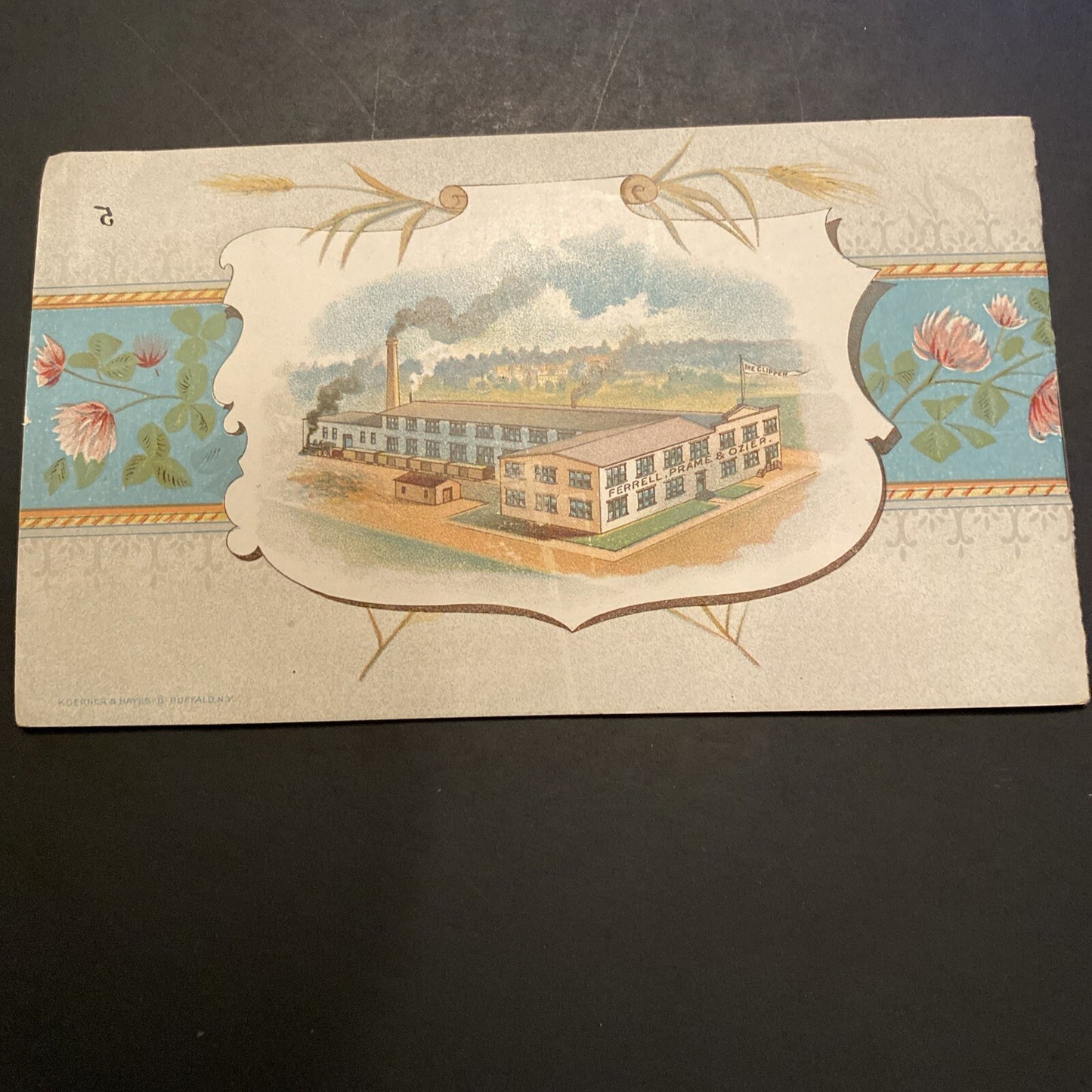 A T Ferrell Company Clipper Grain Seed Saginaw MI Trading Trade Card Advertising