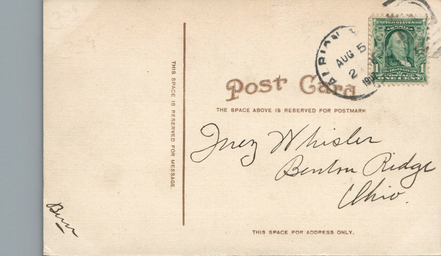 No 4157 Superior Street Looking North Albion Michigan MI Postcard