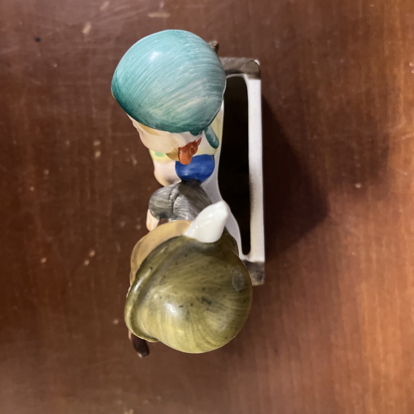 Vintage Porcelain Wall Pocket Boy & Girl Ceramic Old Japanese Figurine Kids