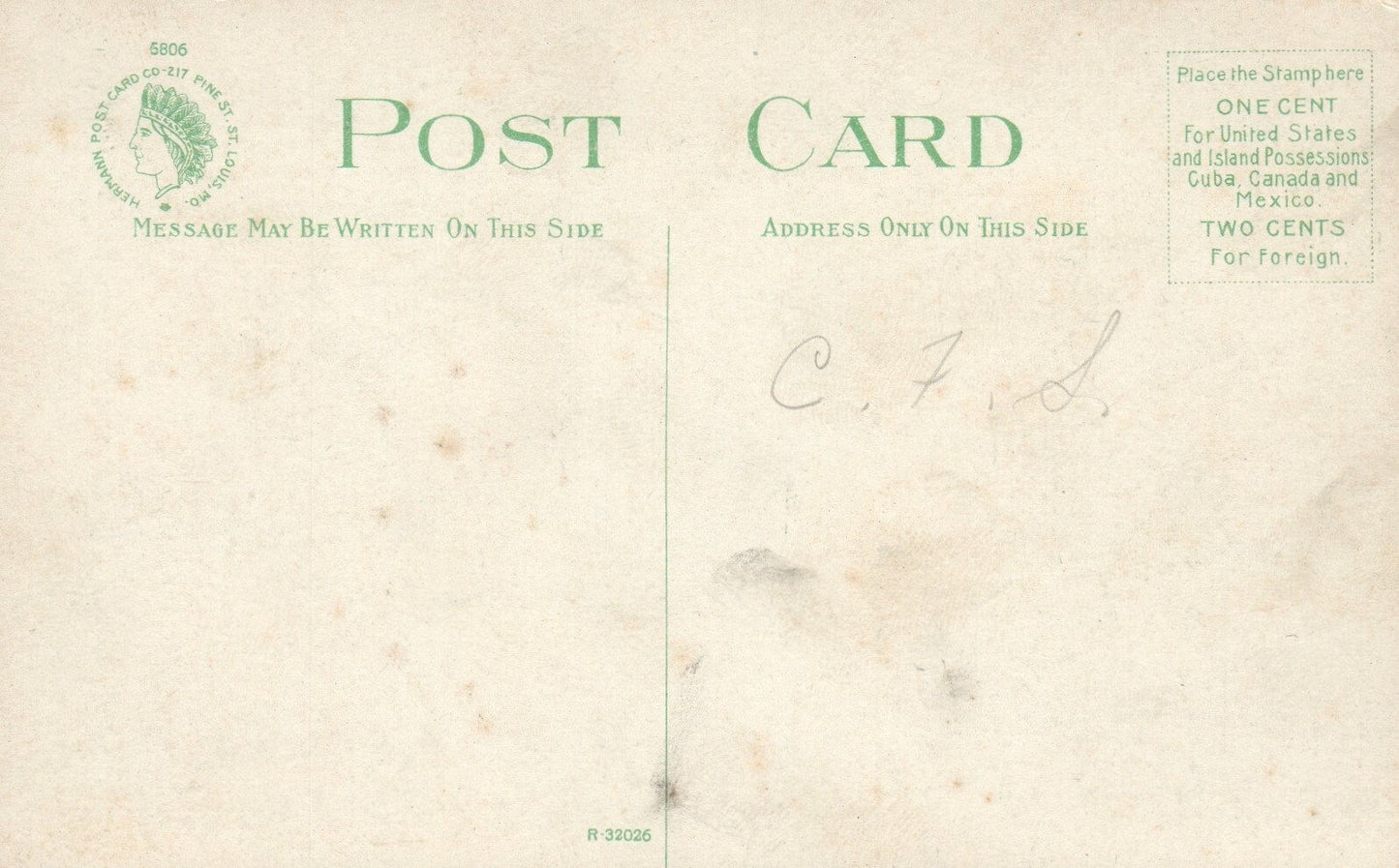 RARE Sledding & Sliding at Barbour Hall Kalamazoo MI Mich Michigan Postcard