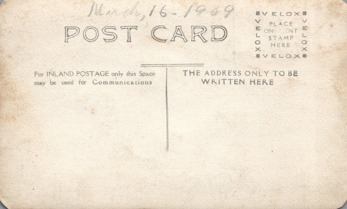 1909 Family Real Photo Postcard
