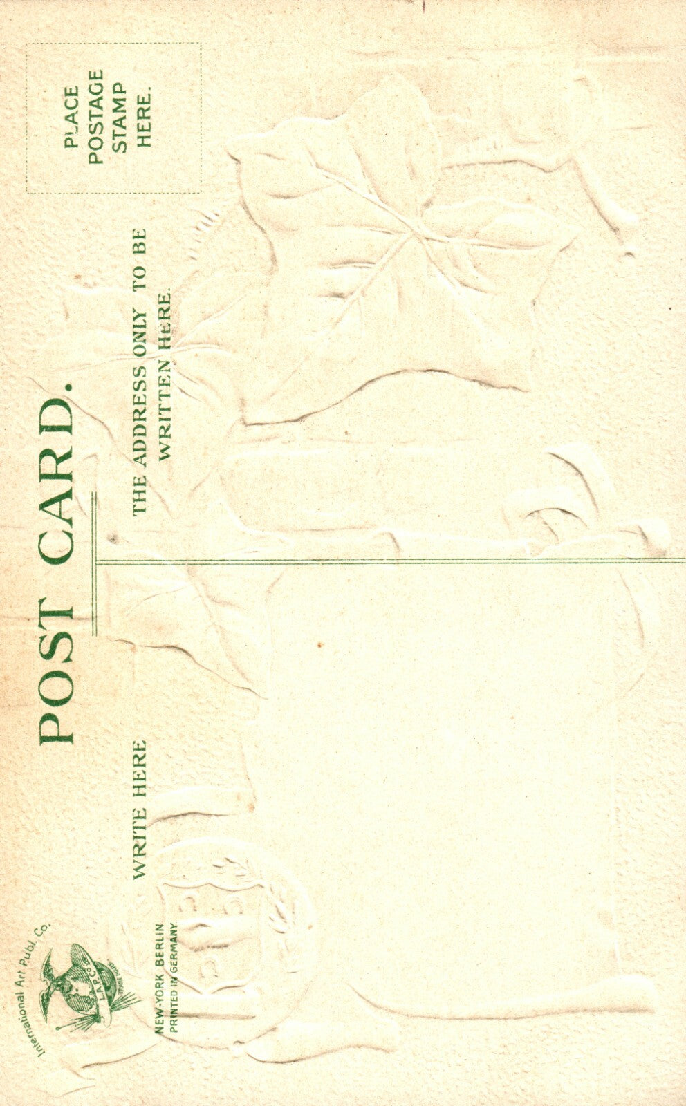 Ivy Wall I Cling Crest International Art Publishing Co Happy New Year Postcard