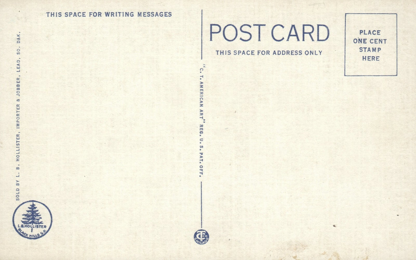 31 Waterfall Dense Woods Spearfish Canyon Black Hills SD South Dakota Postcard