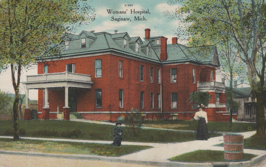 Womens Hospital Saginaw Michigan MI Mich Postcard A1689